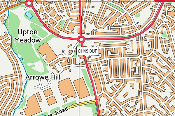 CH49 0UF map - OS VectorMap District (Ordnance Survey)