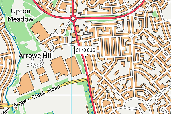 CH49 0UG map - OS VectorMap District (Ordnance Survey)