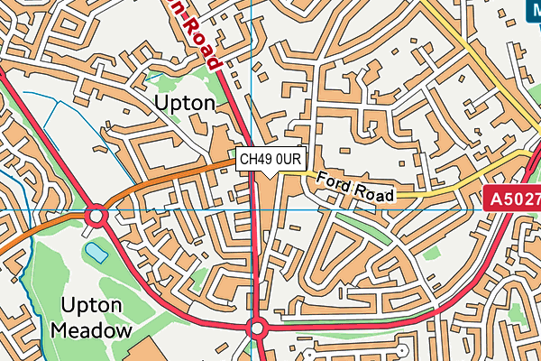 CH49 0UR map - OS VectorMap District (Ordnance Survey)