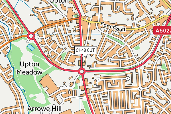 CH49 0UT map - OS VectorMap District (Ordnance Survey)