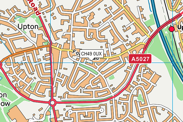 CH49 0UX map - OS VectorMap District (Ordnance Survey)