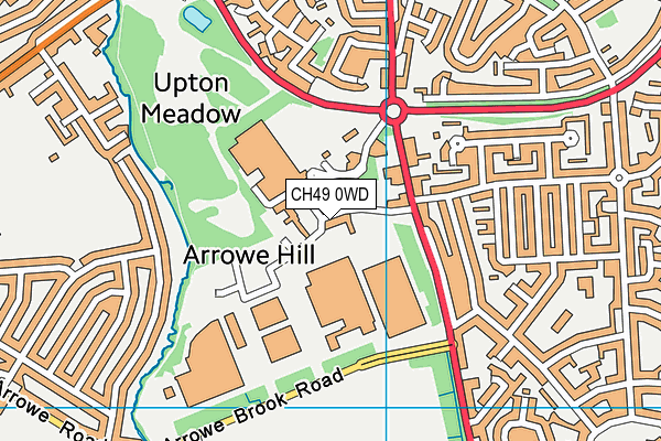 CH49 0WD map - OS VectorMap District (Ordnance Survey)