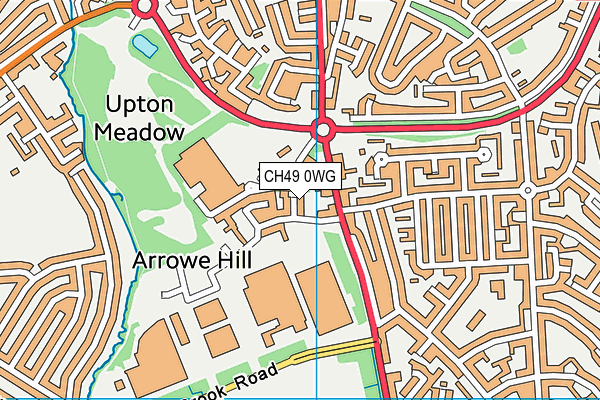 CH49 0WG map - OS VectorMap District (Ordnance Survey)