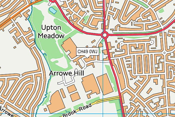 CH49 0WJ map - OS VectorMap District (Ordnance Survey)