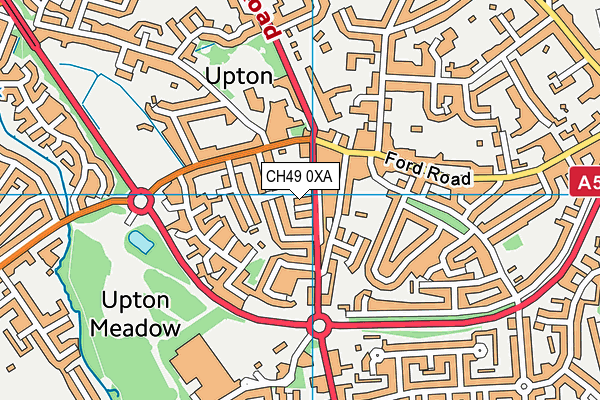 CH49 0XA map - OS VectorMap District (Ordnance Survey)