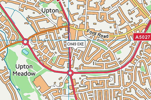 CH49 0XE map - OS VectorMap District (Ordnance Survey)