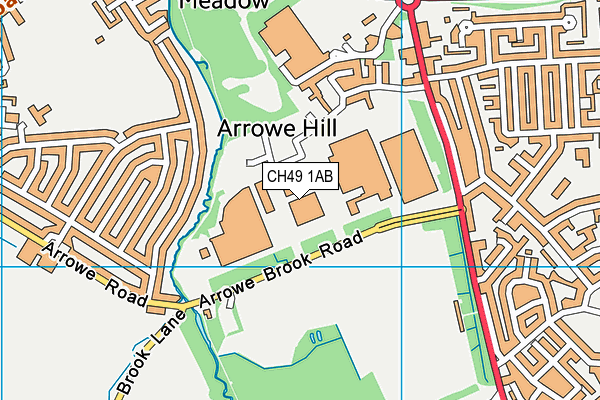 Activity For All (Wirral) map (CH49 1AB) - OS VectorMap District (Ordnance Survey)