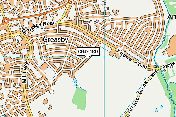 CH49 1RD map - OS VectorMap District (Ordnance Survey)