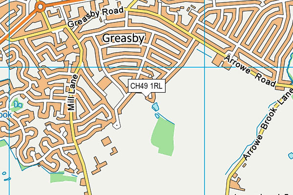 CH49 1RL map - OS VectorMap District (Ordnance Survey)