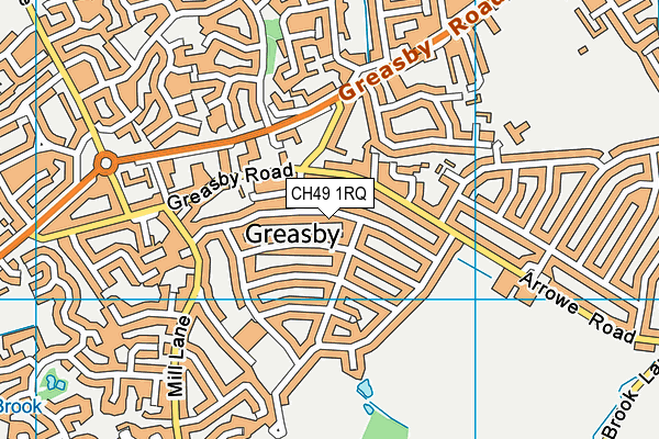 CH49 1RQ map - OS VectorMap District (Ordnance Survey)