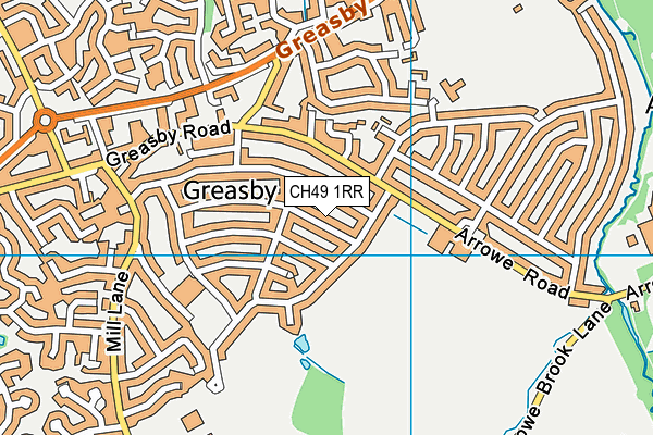 CH49 1RR map - OS VectorMap District (Ordnance Survey)