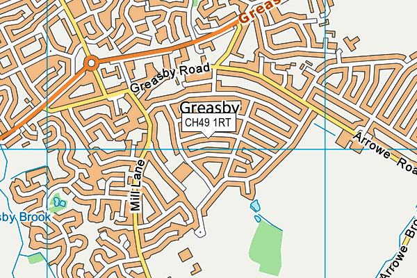 CH49 1RT map - OS VectorMap District (Ordnance Survey)
