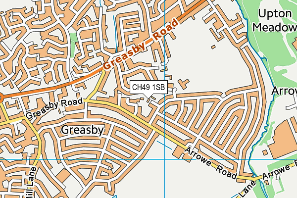 CH49 1SB map - OS VectorMap District (Ordnance Survey)