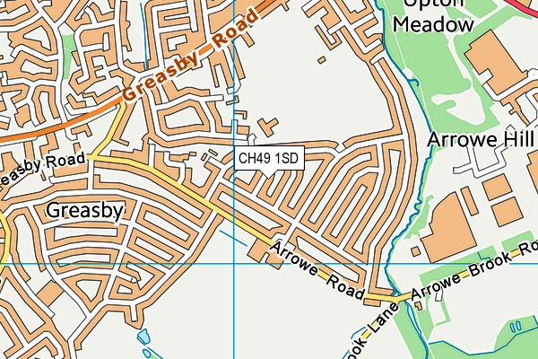 CH49 1SD map - OS VectorMap District (Ordnance Survey)