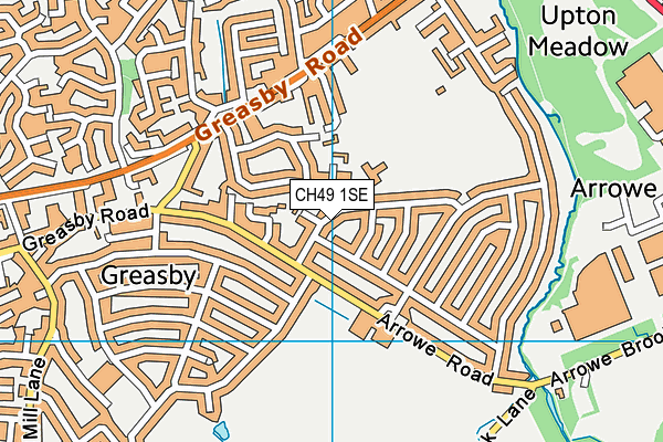 CH49 1SE map - OS VectorMap District (Ordnance Survey)