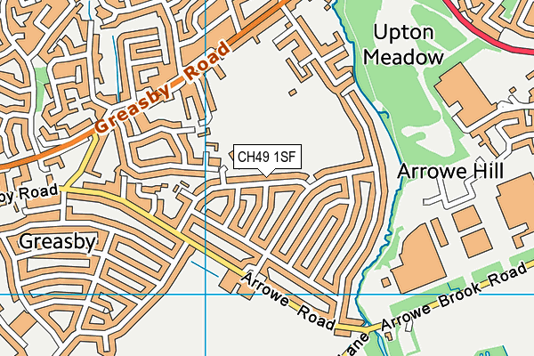 CH49 1SF map - OS VectorMap District (Ordnance Survey)