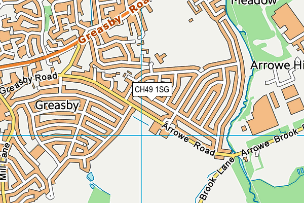 CH49 1SG map - OS VectorMap District (Ordnance Survey)