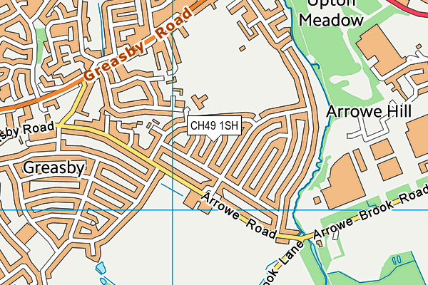 CH49 1SH map - OS VectorMap District (Ordnance Survey)