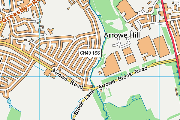 CH49 1SS map - OS VectorMap District (Ordnance Survey)