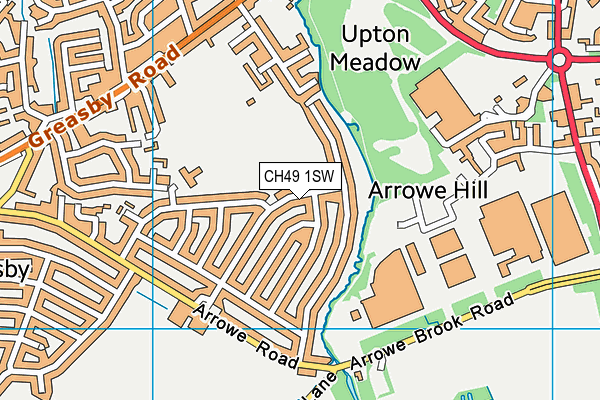 CH49 1SW map - OS VectorMap District (Ordnance Survey)