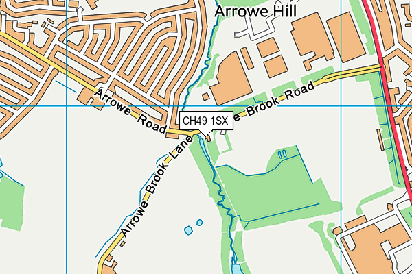 CH49 1SX map - OS VectorMap District (Ordnance Survey)