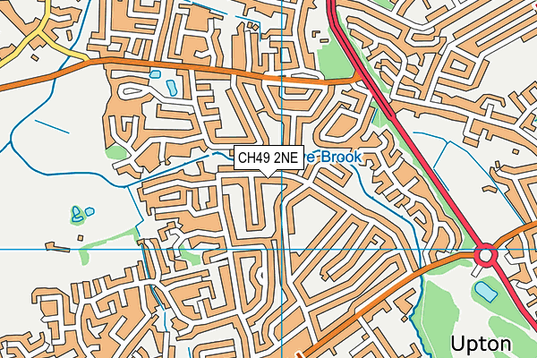 CH49 2NE map - OS VectorMap District (Ordnance Survey)