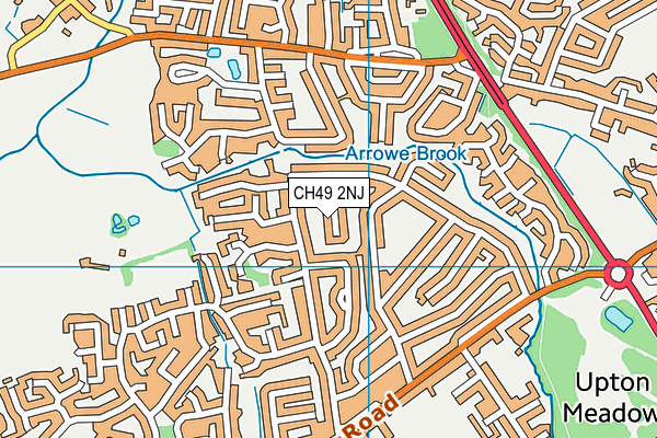 CH49 2NJ map - OS VectorMap District (Ordnance Survey)