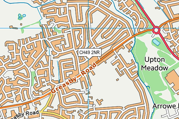 CH49 2NR map - OS VectorMap District (Ordnance Survey)