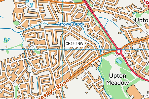 CH49 2NW map - OS VectorMap District (Ordnance Survey)