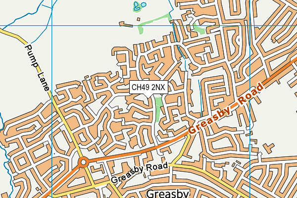 CH49 2NX map - OS VectorMap District (Ordnance Survey)
