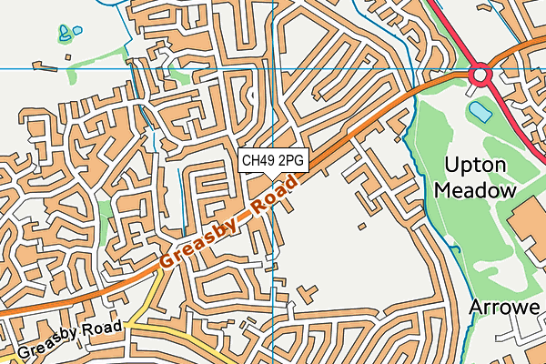 CH49 2PG map - OS VectorMap District (Ordnance Survey)