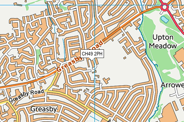 CH49 2PH map - OS VectorMap District (Ordnance Survey)