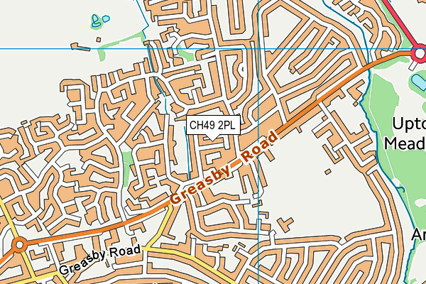 CH49 2PL map - OS VectorMap District (Ordnance Survey)