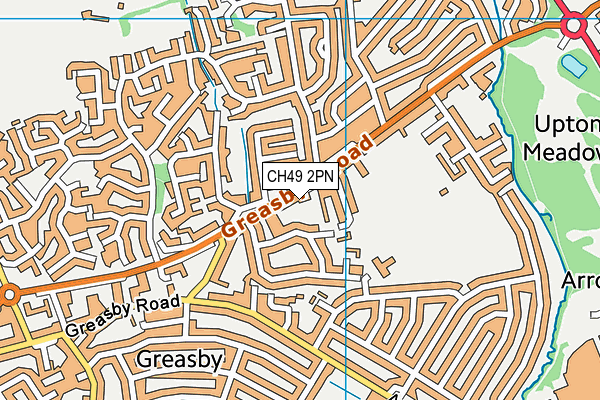 CH49 2PN map - OS VectorMap District (Ordnance Survey)