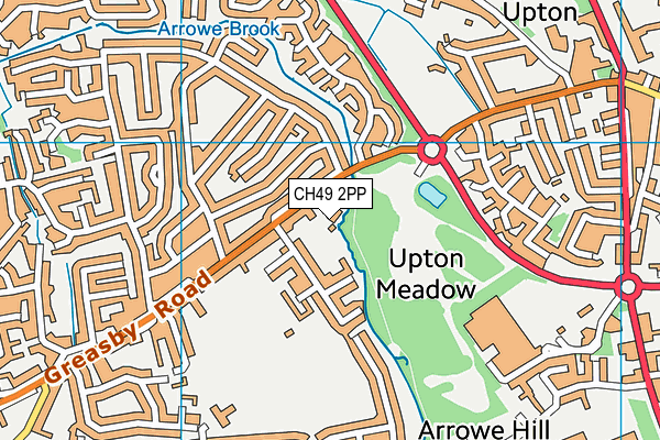 CH49 2PP map - OS VectorMap District (Ordnance Survey)