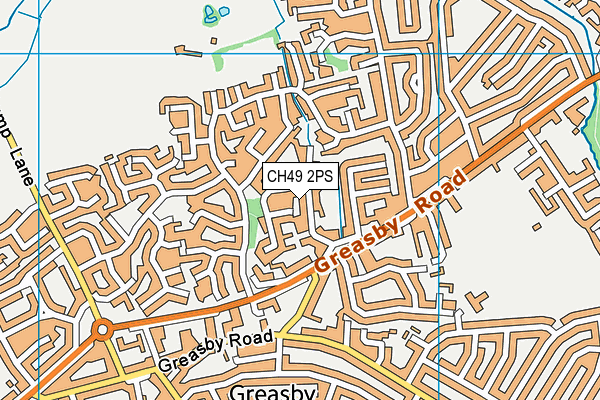 CH49 2PS map - OS VectorMap District (Ordnance Survey)