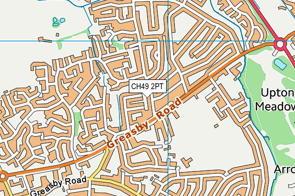 CH49 2PT map - OS VectorMap District (Ordnance Survey)