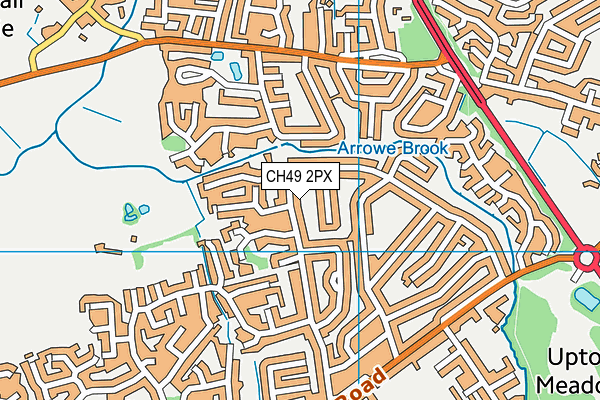 CH49 2PX map - OS VectorMap District (Ordnance Survey)