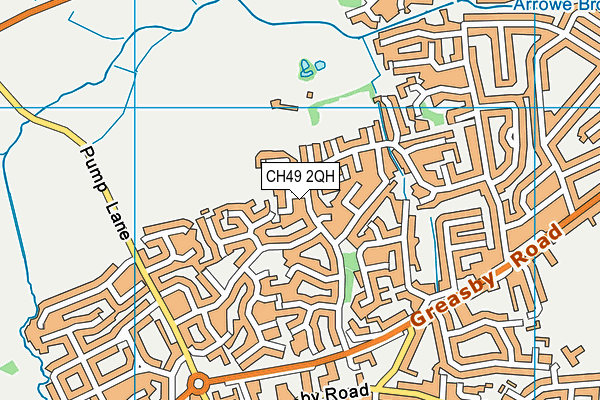 CH49 2QH map - OS VectorMap District (Ordnance Survey)