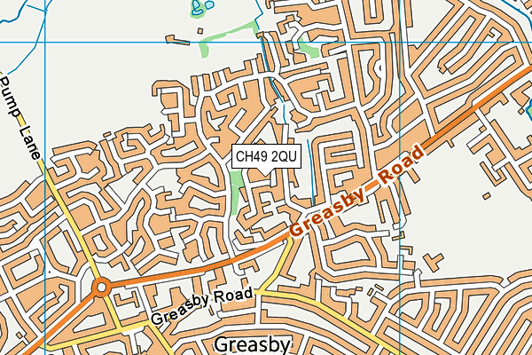 CH49 2QU map - OS VectorMap District (Ordnance Survey)