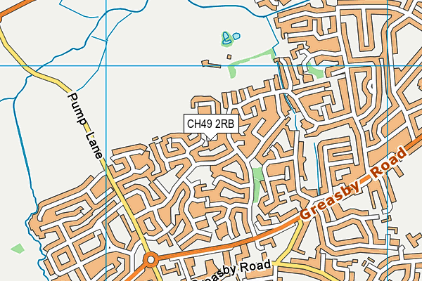 CH49 2RB map - OS VectorMap District (Ordnance Survey)