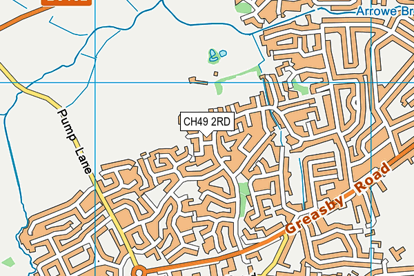 CH49 2RD map - OS VectorMap District (Ordnance Survey)