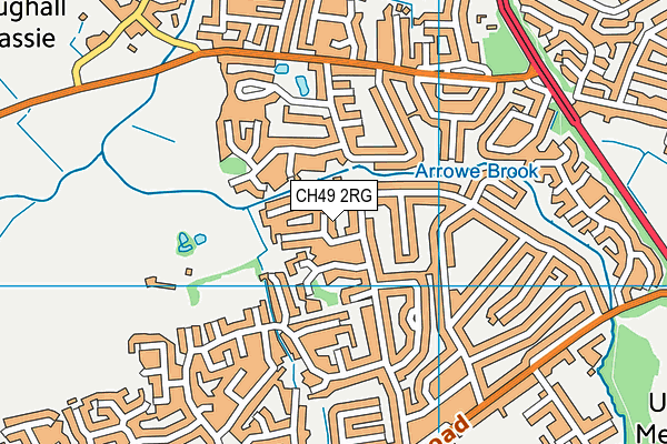 CH49 2RG map - OS VectorMap District (Ordnance Survey)