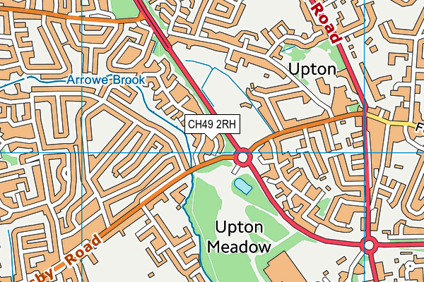 CH49 2RH map - OS VectorMap District (Ordnance Survey)