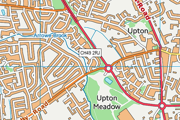 CH49 2RJ map - OS VectorMap District (Ordnance Survey)