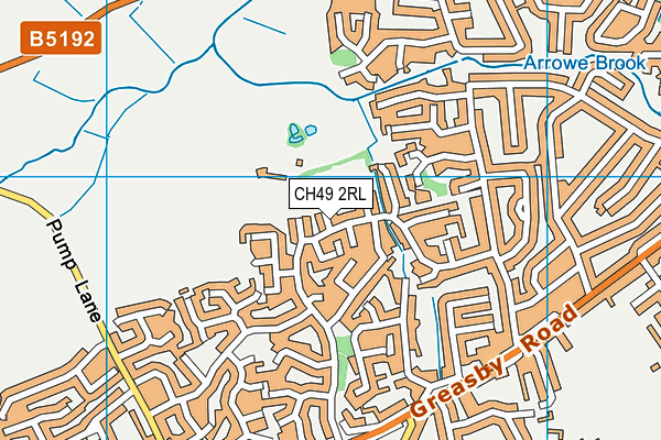 CH49 2RL map - OS VectorMap District (Ordnance Survey)
