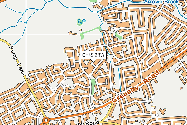 CH49 2RW map - OS VectorMap District (Ordnance Survey)