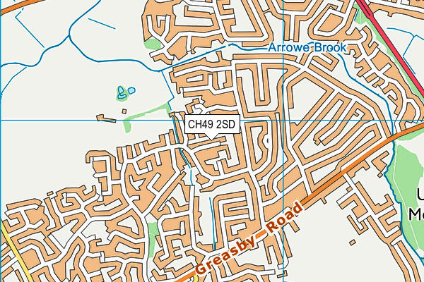 CH49 2SD map - OS VectorMap District (Ordnance Survey)