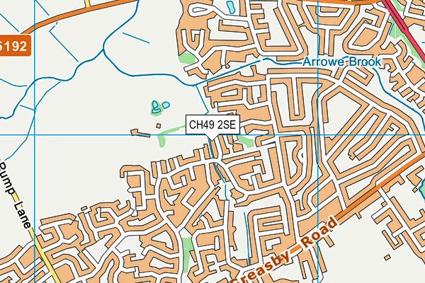 CH49 2SE map - OS VectorMap District (Ordnance Survey)