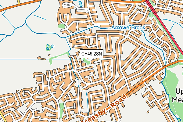 CH49 2SN map - OS VectorMap District (Ordnance Survey)